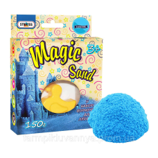 Кінетичний пісок Strateg Magic Sand блакитний з формочкою 150 г (39302)