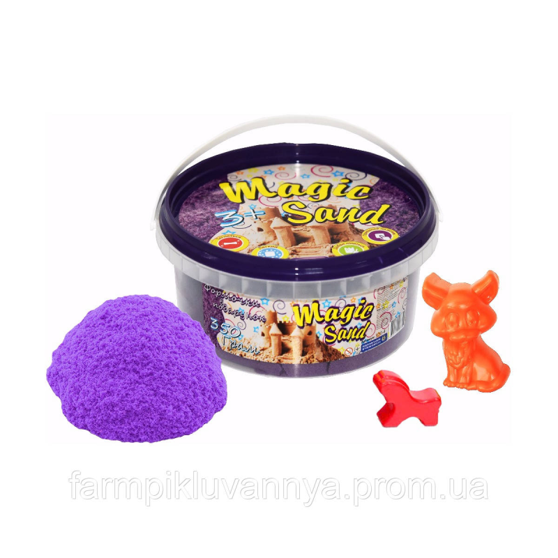 Кінетичний пісок Strateg Magic Sand бузковий у відрі 350 г (370-4) Кінетичний пісок Strateg Magic Sand бузковий у відрі 350 г (370-4)