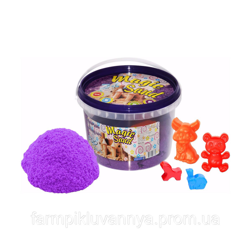 Кінетичний пісок Strateg Magic Sand бузковий у відрі 500 г (371-4) Кінетичний пісок Strateg Magic Sand бузковий у відрі 500 г (371-4)
