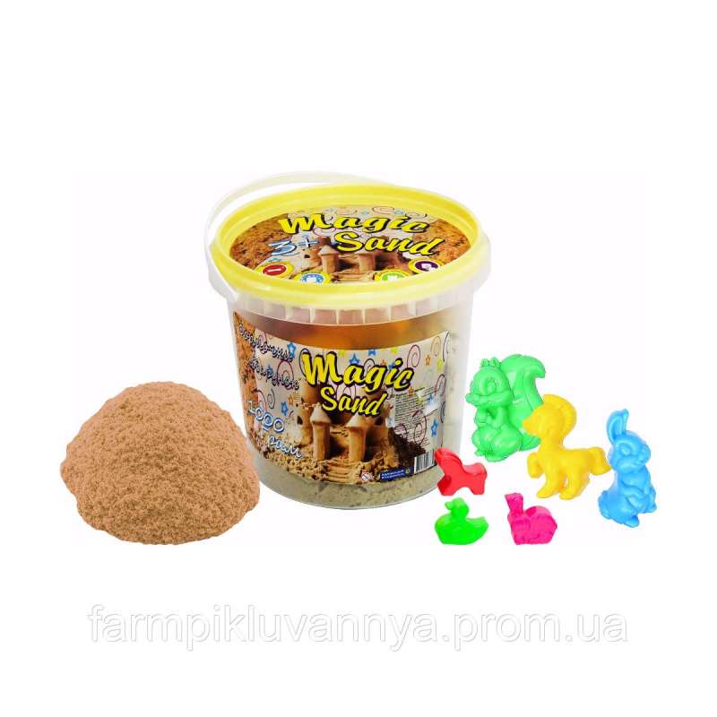 Кінетичний пісок Strateg Magic Sand класичний у відрі 1 кг (372-1) Кінетичний пісок Strateg Magic Sand класичний у відрі 1 кг (372-1)