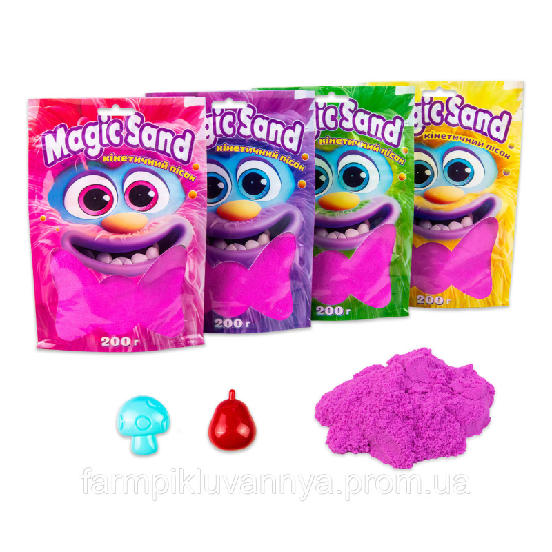Кінетичний пісок Strateg Magic sand в пакеті 39401-4 фіолетовий, 0,200 кг Кінетичний пісок Strateg Magic sand в пакеті 39401-4 фіолетовий, 0,200 кг