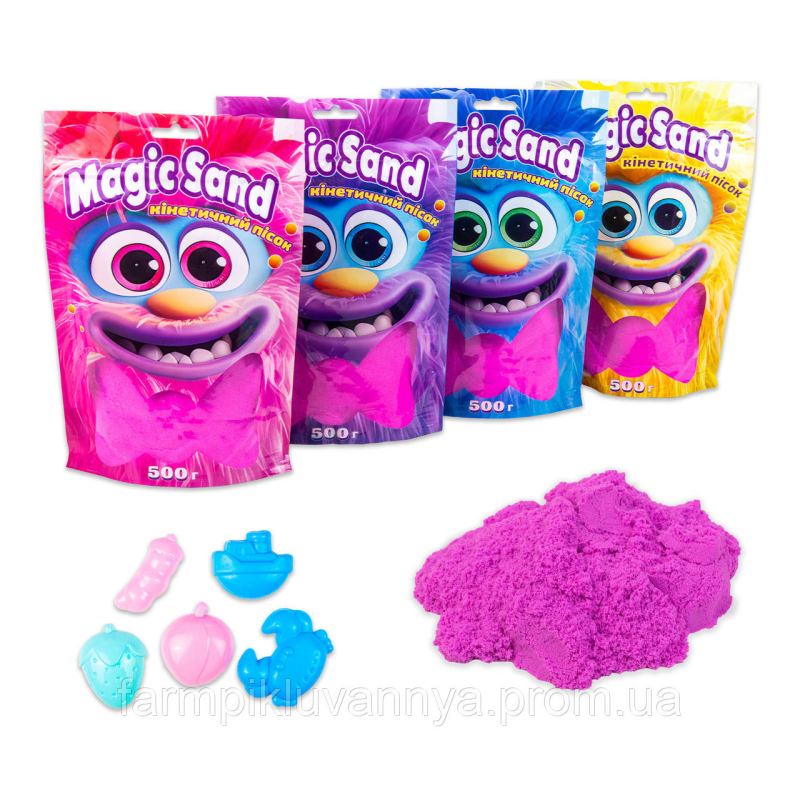 Кінетичний пісок Strateg Magic sand в пакеті 39403-4 фіолетовий, 0,500 кг Кінетичний пісок Strateg Magic sand в пакеті 39403-4 фіолетовий, 0,500 кг