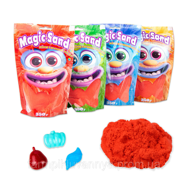 Кінетичний пісок Strateg Magic sand в пакеті 39402-6 червоний, 0,350 кг Кінетичний пісок Strateg Magic sand в пакеті 39402-6 червоний, 0,350 кг
