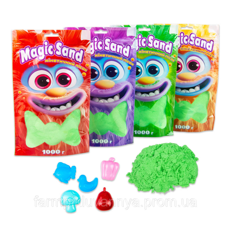 Кінетичний пісок Strateg Magic sand в пакеті 39404-2 зелений, 1 кг Кінетичний пісок Strateg Magic sand в пакеті 39404-2 зелений, 1 кг