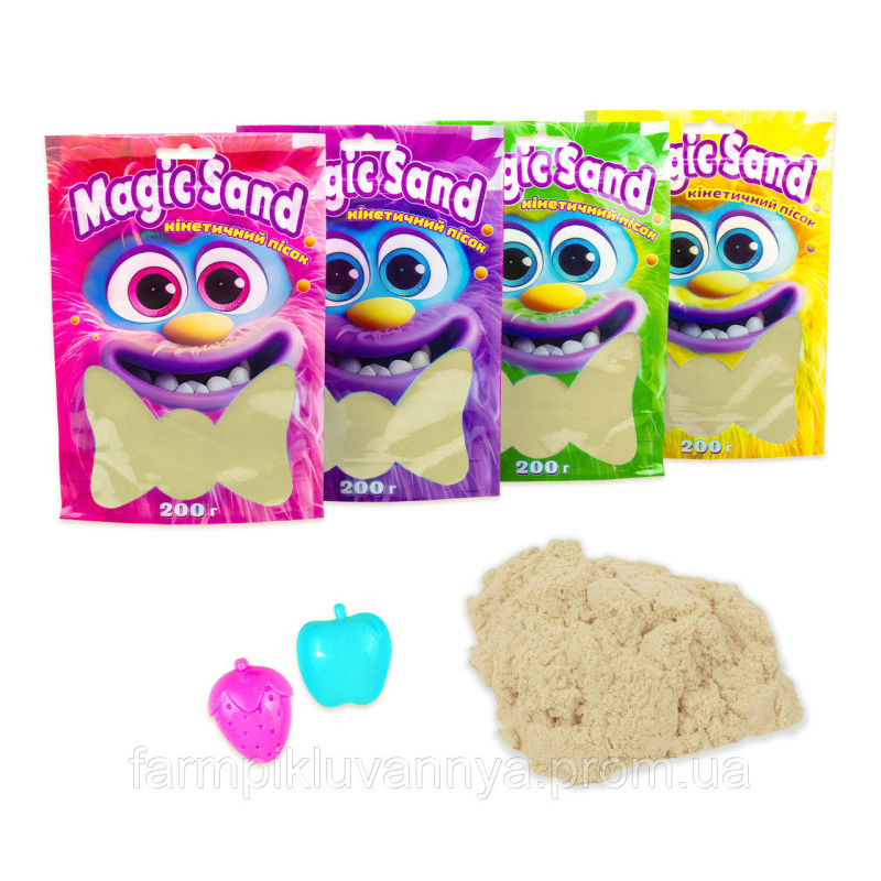 Кінетичний пісок Strateg Magic sand в пакеті 39401-1 класичний, 0,200 кг Кінетичний пісок Strateg Magic sand в пакеті 39401-1 класичний, 0,200 кг