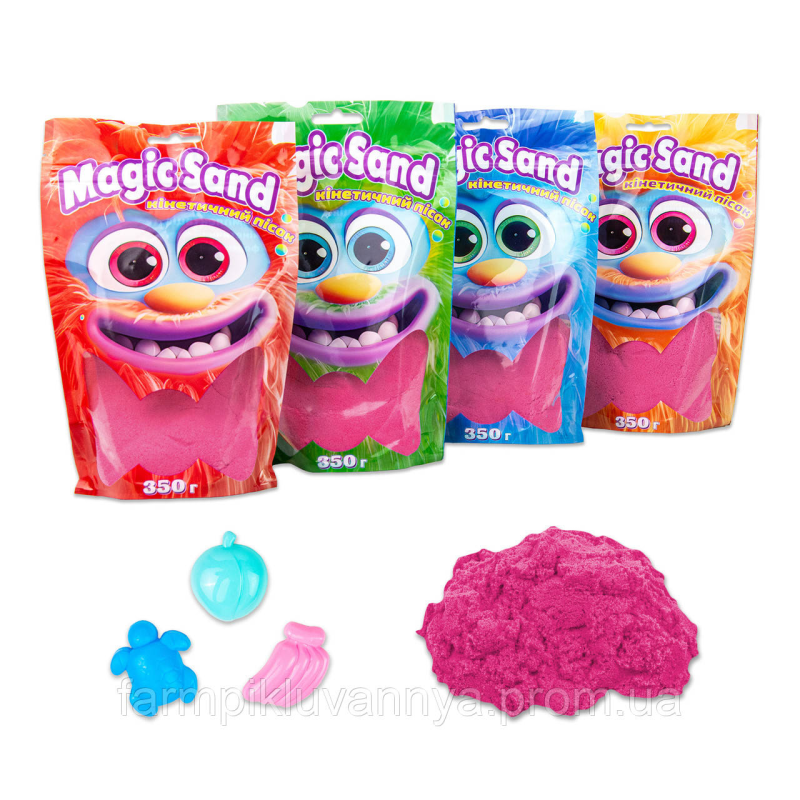 Кінетичний пісок Strateg Magic sand в пакеті 39402-8 рожевий, 0,350 кг Кінетичний пісок Strateg Magic sand в пакеті 39402-8 рожевий, 0,350 кг
