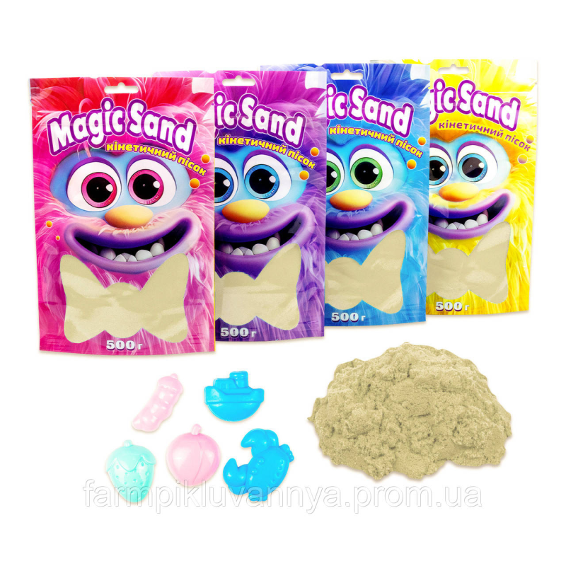 Кінетичний пісок Strateg Magic sand в пакеті 39403-1 класичний, 0,500 кг Кінетичний пісок Strateg Magic sand в пакеті 39403-1 класичний, 0,500 кг