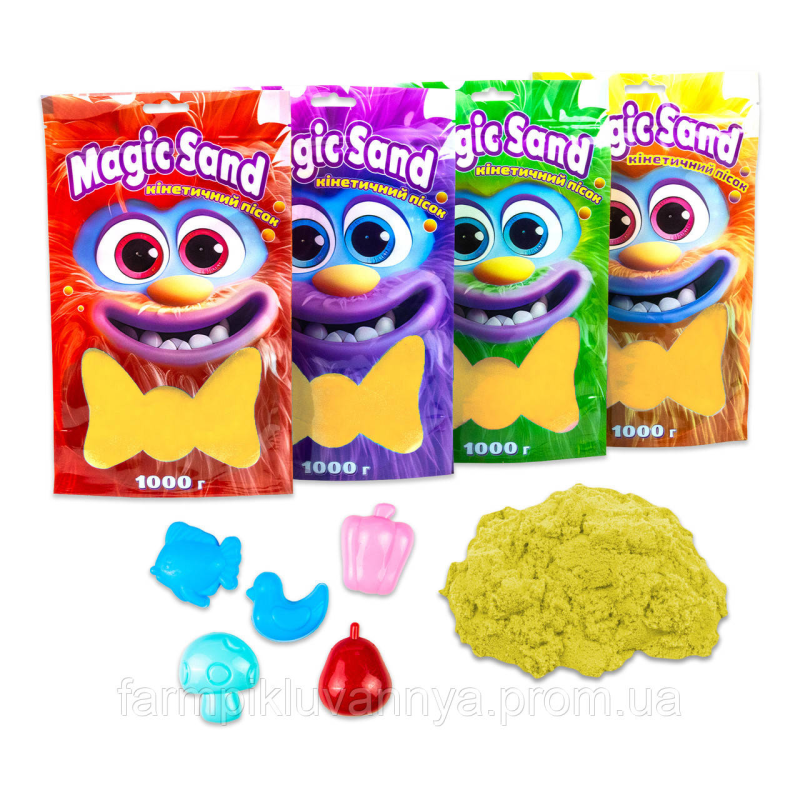 Кінетичний пісок Strateg Magic sand в пакеті 39404-5 жовтий, 1 кг Кінетичний пісок Strateg Magic sand в пакеті 39404-5 жовтий, 1 кг