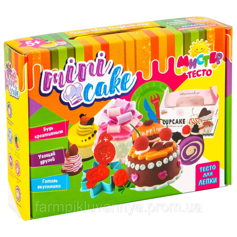 Набір для творчості Strateg Містер тісто Mini Cake 23 елементів (71204) Набір для творчості Strateg Містер тісто Mini Cake 23 елементів (71204)