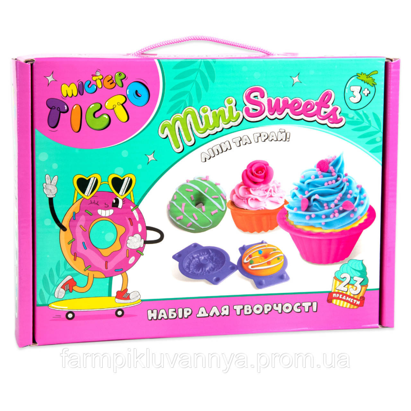 Набір для творчості Містер тісто Mini Sweets Strateg українською мовою (41008) Набір для творчості Містер тісто Mini Sweets Strateg українською мовою (41008)