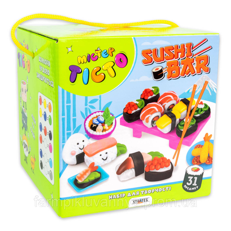 Набір для творчості Містер тісто Sushi Bar Strateg українською мовою (41013) Набір для творчості Містер тісто Sushi Bar Strateg українською мовою (41013)