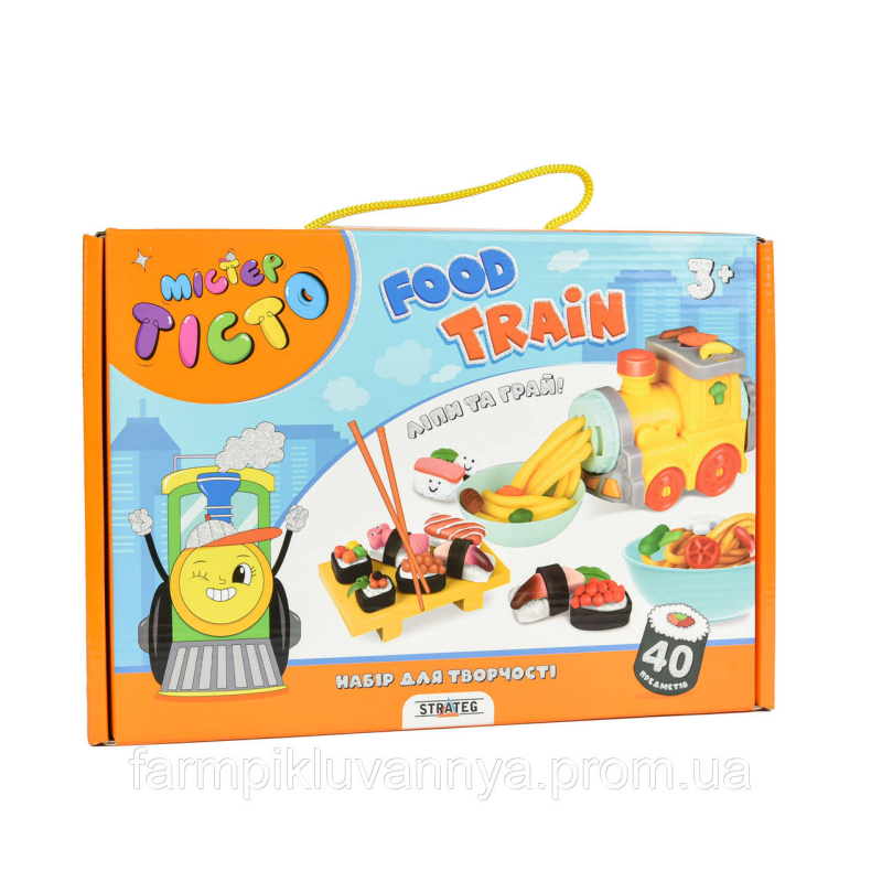 Набір для творчості Містер тісто Food Train Strateg українською мовою (41027) Набір для творчості Містер тісто Food Train Strateg українською мовою (41027)