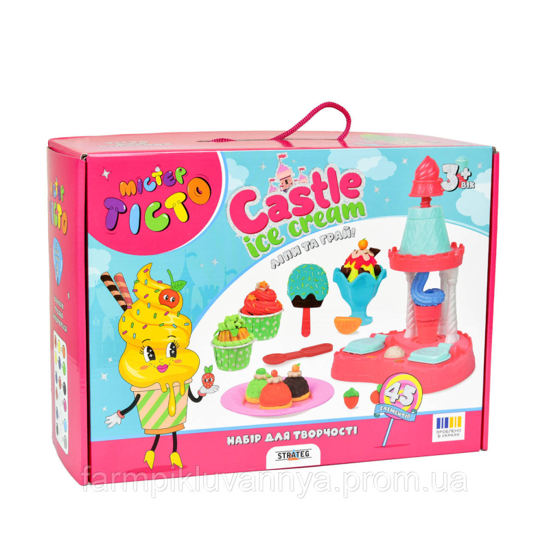 Набір для творчості Містер тісто Castle Ice-Cream Strateg українською мовою (41030) Набір для творчості Містер тісто Castle Ice-Cream Strateg українською мовою (41030)