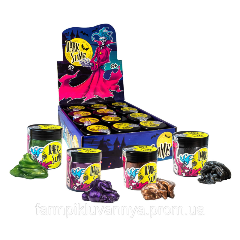 Слайм Strateg Dark slime українською мовою перламутровий (71832) Слайм Strateg Dark slime українською мовою перламутровий (71832)
