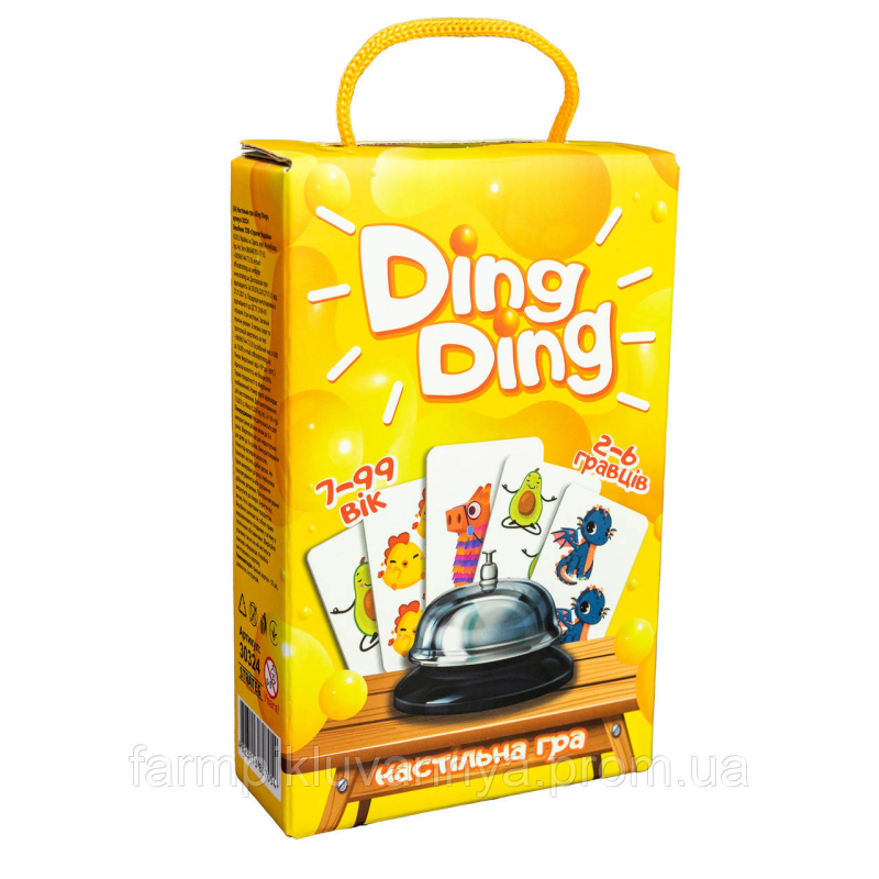 Настільна гра Strateg Ding ding гра українською мово (30324) Настільна гра Strateg Ding ding гра українською мово (30324)