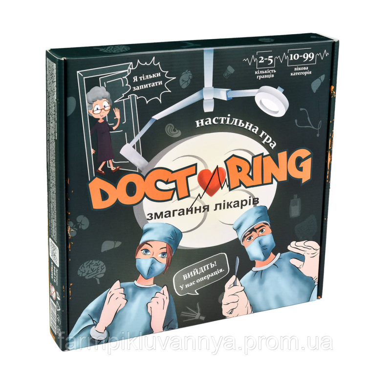 Настільна гра Strateg Doctoring - змагання лікарів українською мовою (30916) Настільна гра Strateg Doctoring - змагання лікарів українською мовою (30916)
