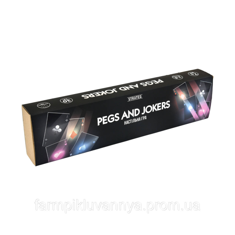 Настільна гра Pegs and Jokers Strateg українською мовою (30348) Настільна гра Pegs and Jokers Strateg українською мовою (30348)