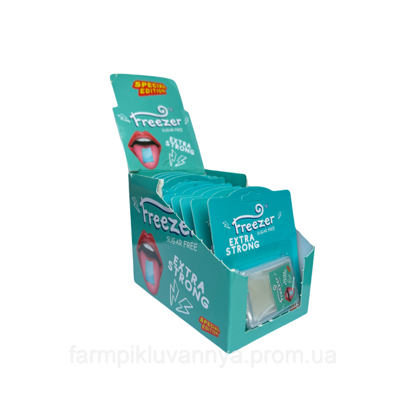 Смужки для свіжого подиху Freezer (екстра свіжість), 12 уп по 20 шт