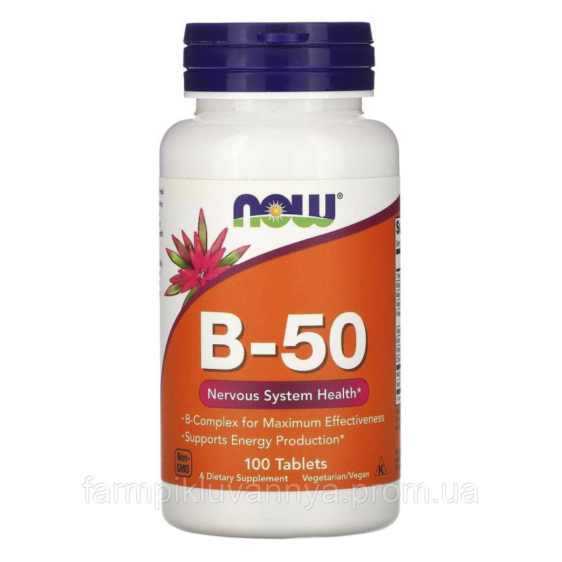 Вітамін В-50 комплекс Now Foods 100 капс.