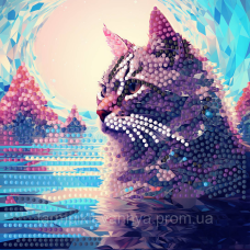 Алмазна мозаїка Strateg ПРЕМІУМ Гордість на паперовій основі розміром 18х18 см (ZAV1818-26)