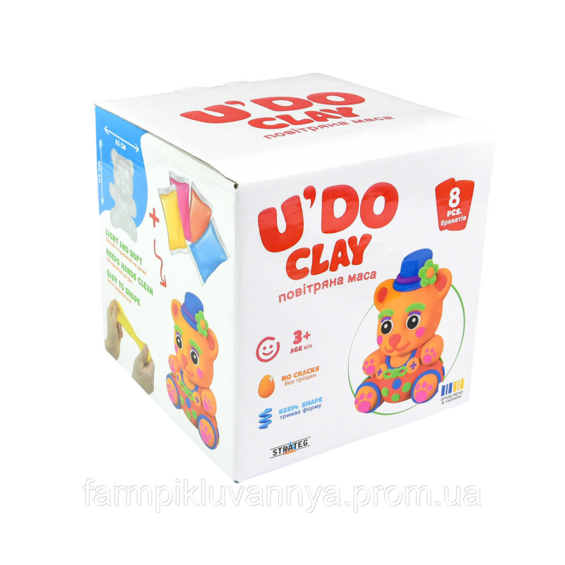 Набір для творчості Strateg “Ведмідь U“DO Clay“ (30844) Набір для творчості Strateg “Ведмідь U“DO Clay“ (30844)