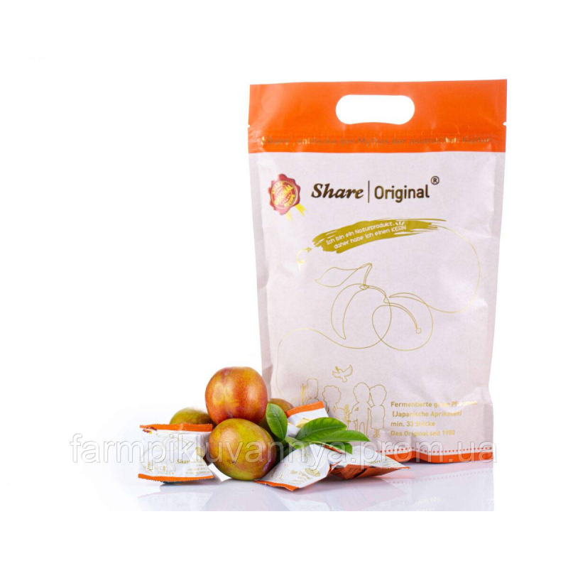 Share Original Ферментований абрикос (PRUNUS MUME) М’яка упаковка 500 г. (29-32 пак.)