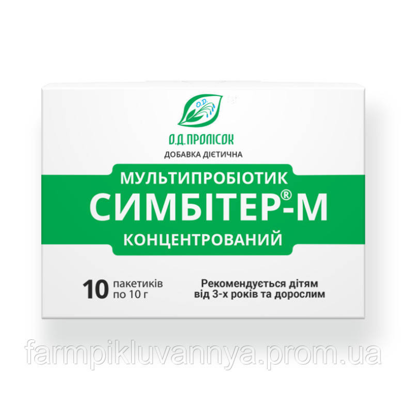 Симбітер-М концентрований з 3-х років та дорослим по 10 г №10 у пак. Симбітер-М концентрований з 3-х років та дорослим по 10 г №10 у пак.