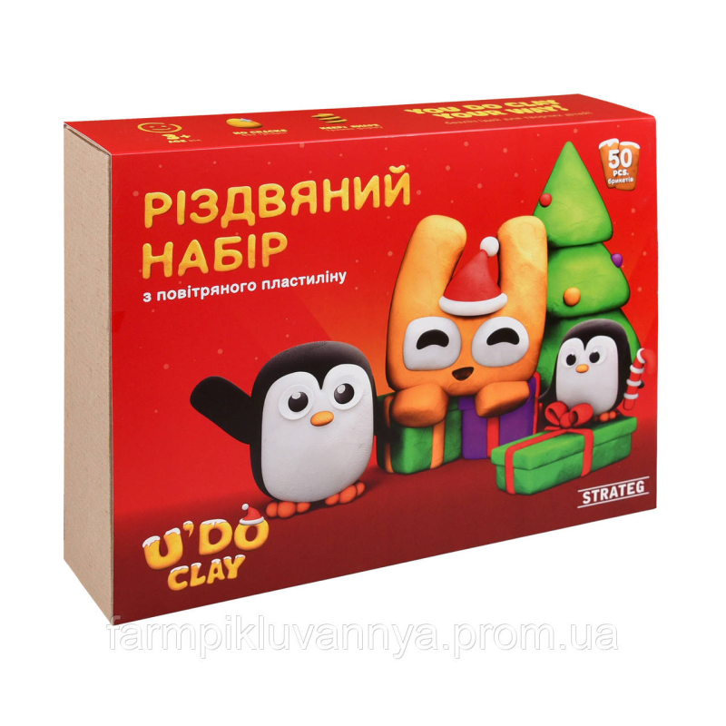 Набір для творчості Strateg U“DO Clay: Різдвяний набір (31067) Набір для творчості Strateg U“DO Clay: Різдвяний набір (31067)