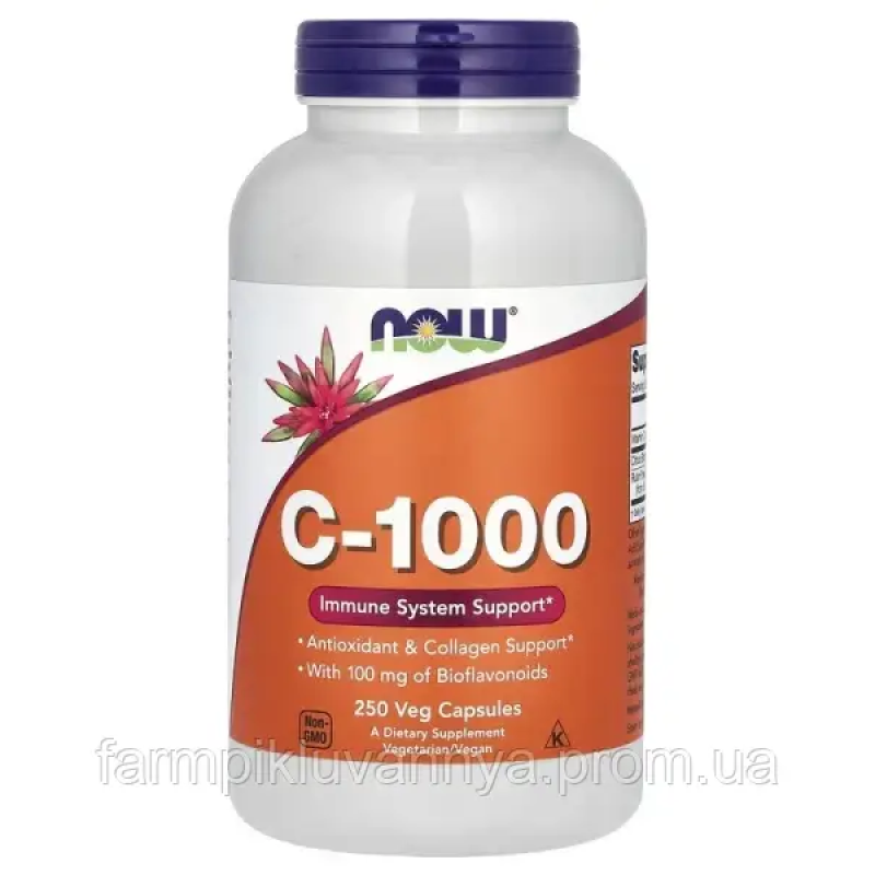 Вітаміни Now Foods C-1000 250 капс. Вітаміни Now Foods C-1000 250 капс.