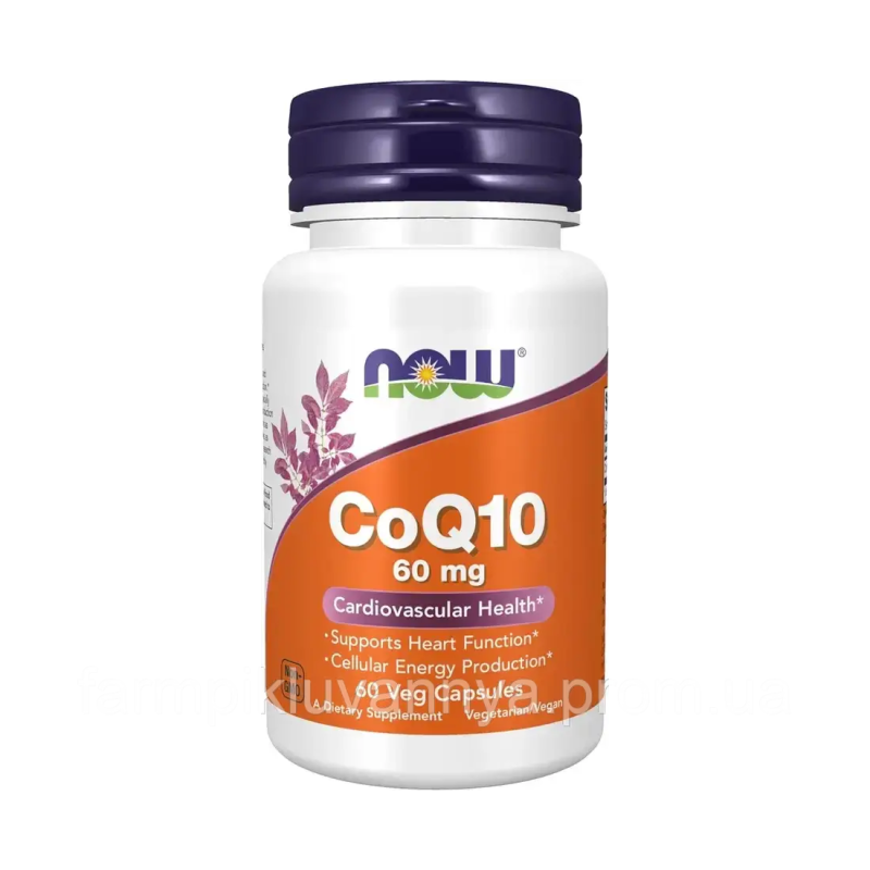 NOW Коензим CoQ10 60 мг - 60 капс