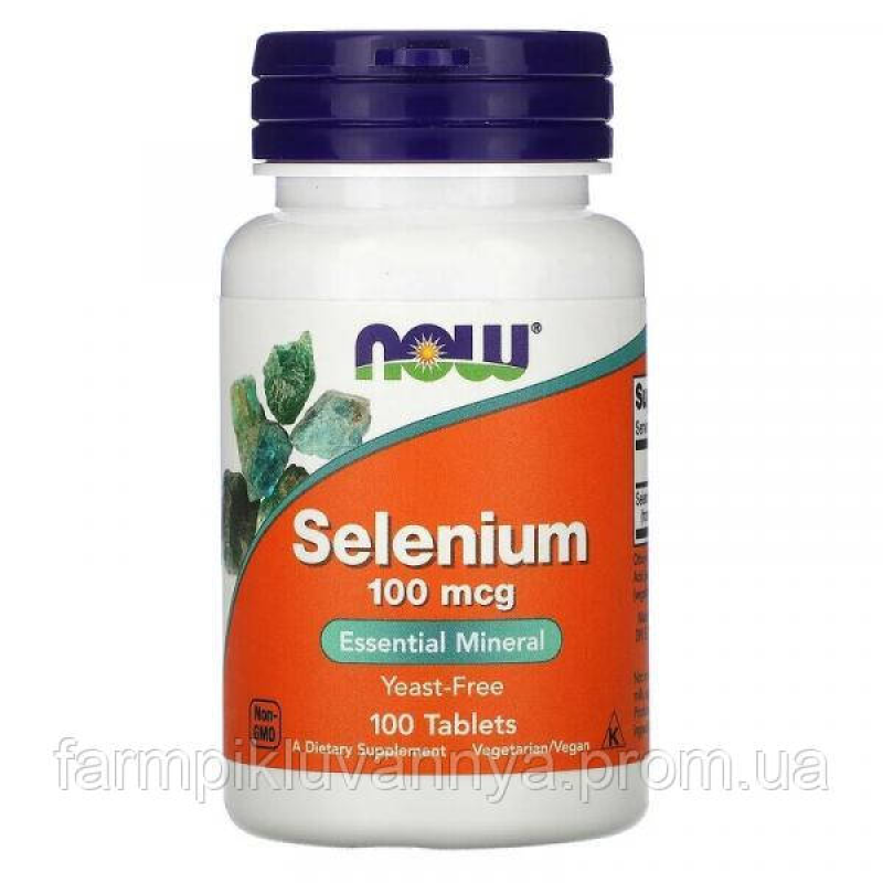 Мінерали Now Foods SELENIUM 100 мкг 100 таблеток Мінерали Now Foods SELENIUM 100 мкг 100 таблеток