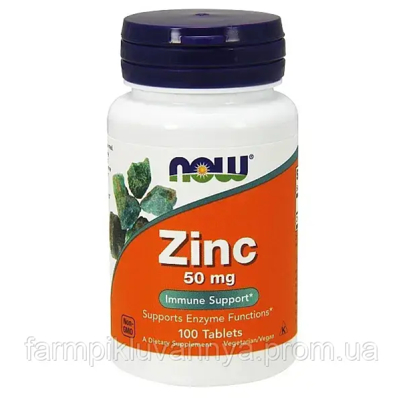Мінерали Now Foods Zinc Gluconate — 50 мл 100 табл. Мінерали Now Foods Zinc Gluconate — 50 мл 100 табл.