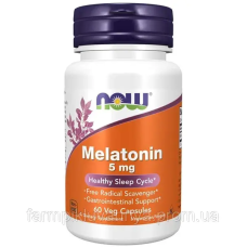 Натуральна домішка NOW Melatonin 5 мг 60 капс