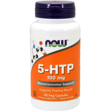 Амінокислота Now Foods 5-HTP (Гідрокситриптофан) 100 мг 60 гелевих капс.