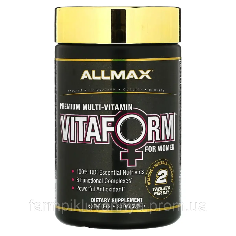 Мультивітаміни для жінок VitaForm for Women 60 таб Мультивітаміни для жінок VitaForm for Women 60 таб
