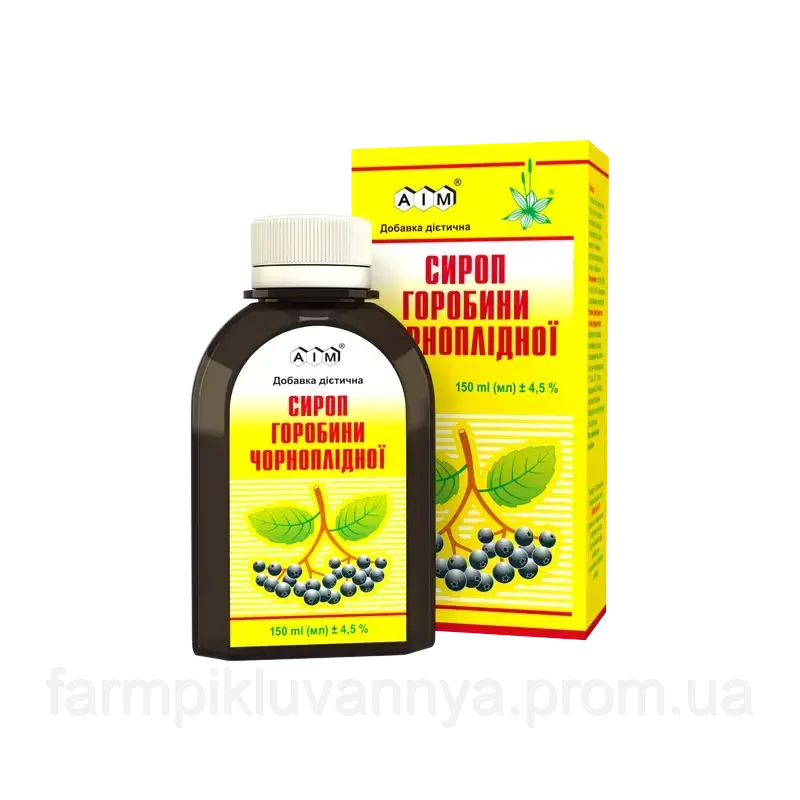 СИРОП ГОРОБИНИ ЧОРНОПЛІДНОЇ 150 мл НВФК ЕЙМ Україна